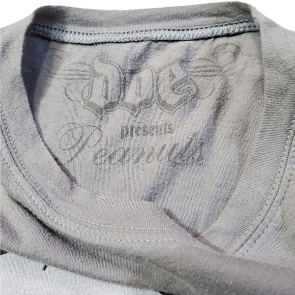 BOO! Snoopy and Woodstock Size Medium Grey Short Sleeve Halloween  Graphic Tee - Picture 3 of 10